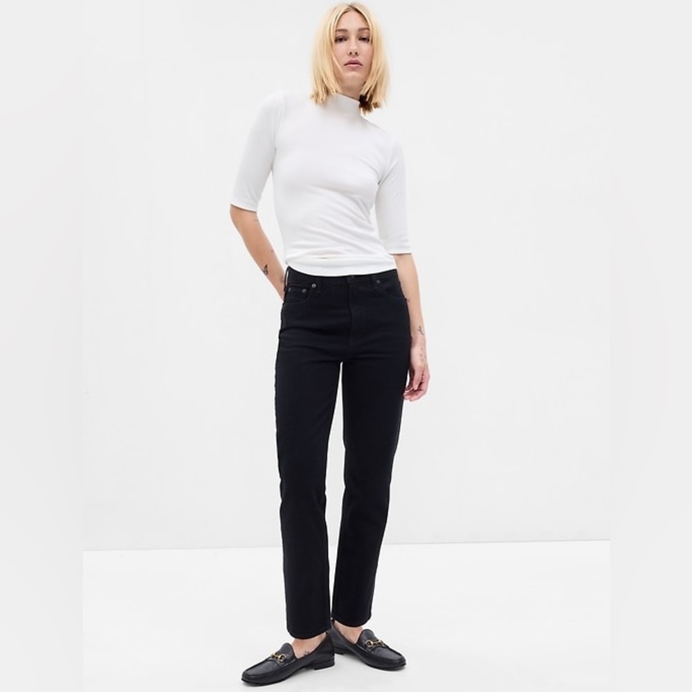 EUC Gap Cheeky Straight High Rise in black, 8